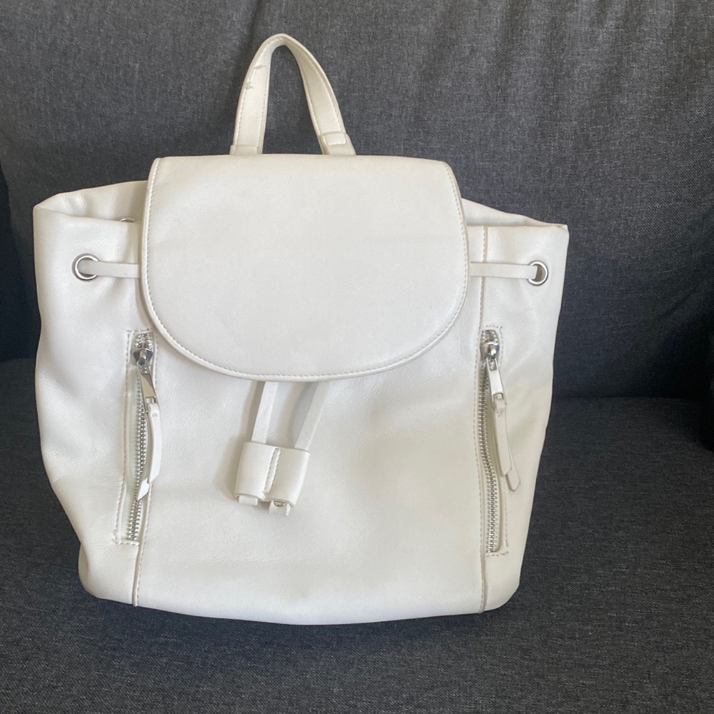 White backpack